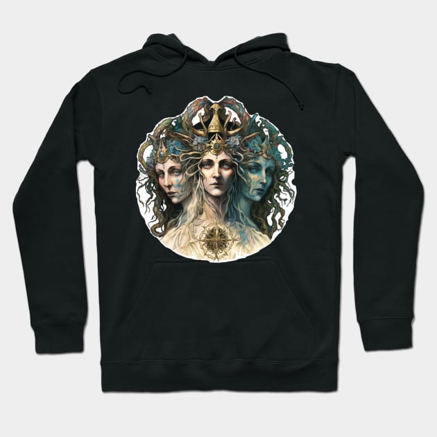 Hecate Triformus - The Goddess of Witchcraft Hoodie by YeCurisoityShoppe